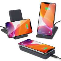 Top selling wireless phone chargers portable Qi charging stand with 15W fast speed