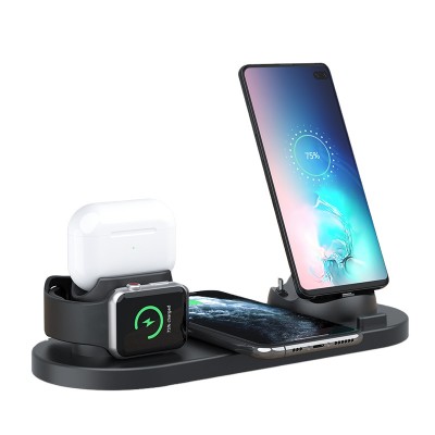 New Products Universal 4 in 1 Wireless Charging Dock Station Stand Holder Multi-Function Chargers for Phone Watch and Earphone